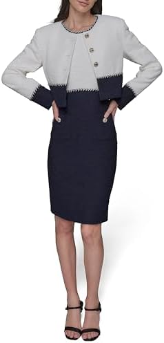 KARL LAGERFELD womens Long Sleeve Contrasting Colors Jacket - Image 2