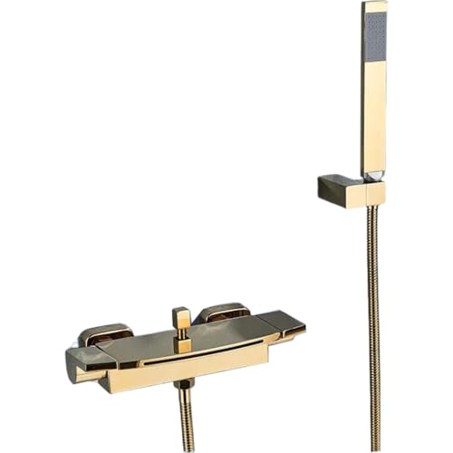 Robinets de bain-douche chaud-froid anti-calcaire noir mat - 2