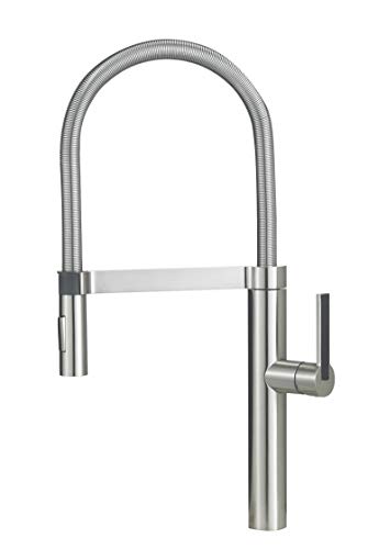 BLANCO, Satin Nickel 441332 CULINA Semi-Pro Kitchen Faucet with Magnetic Handspray, 2.2 GPM