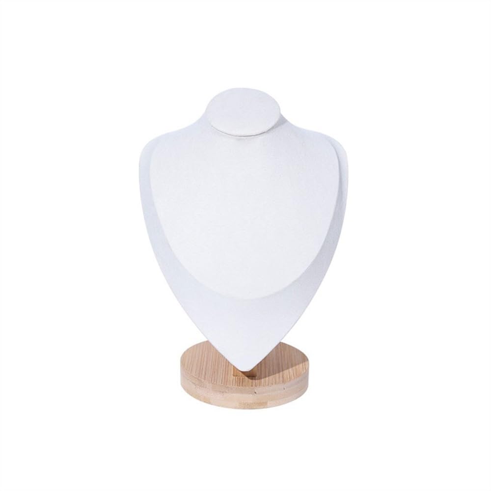 RUNZE765Z Display Stand Velvet Necklace Stand Simple Jewelry Shopping Mall Ornaments Shooting Props Creative Display Jewelry Organizer(Medium)
