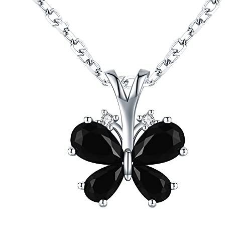 Pendentifs de fiançailles papillon en argent fin 925 fleur au design haute joaillerie