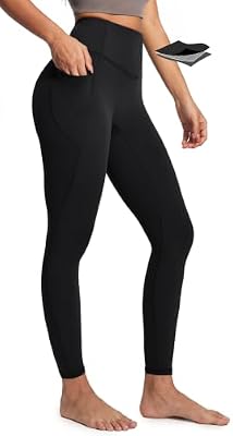 Compression Leggings with Pockets for Women Tummy Control Yoga Pants Women