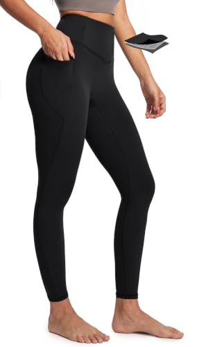 Compression Leggings with Pockets for Women Tummy Control Yoga Pants Women