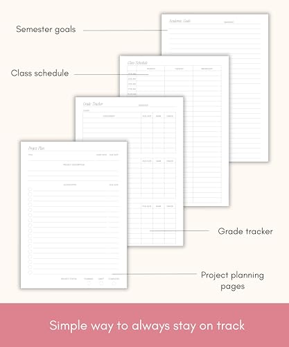 Lamare Academic Planner 2025-2026 – Undated Weekly College Student Planner 2025-2026 For Homeschool, High School, College & Nursing Students