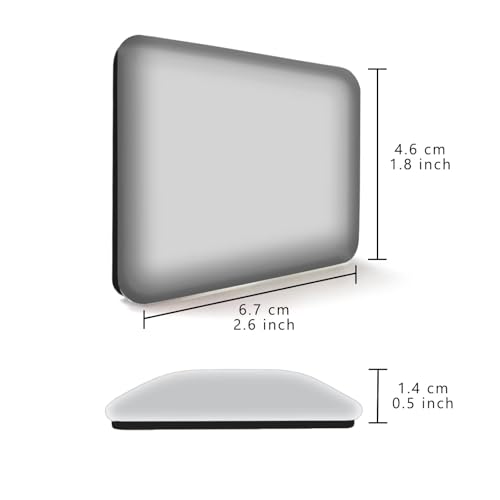 Imán decorativo rectangular de cristal para refrigerador miniatura 3