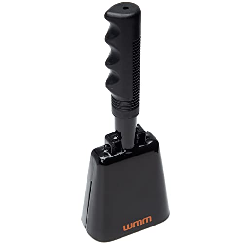image for WMM 10 Inch Steel Cowbell with Handle Cheering Bell for Sports Events 