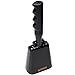 10 Inch Steel Cowbell with Handle Cheering Bell for Sports Events Large Solid School Bells & Chimes Percussion Musical Instruments Call Bell Alarm(Black)
