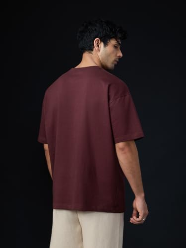 Image of The Souled Store Shemaroo Characters: Short Sleeves Round Neck Graphic Printed Cotton Oversized T-Shirts
