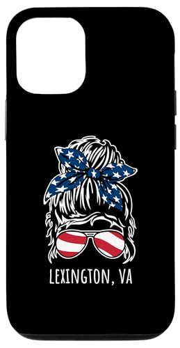 Lexington VA 乱雑なヘアバンリボンサングラスデザイン スマホケース iPhone 12/12 Pro 用