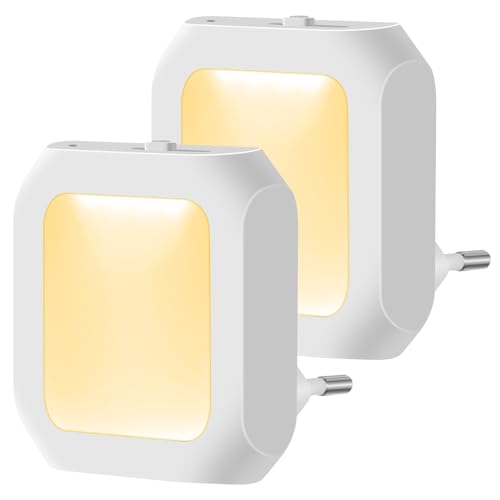 Luce Notturna LED Briloner - Bianco Caldo, Da Presa, Per Scale E Camere, 54x54x21 Mm, 1.5 Lumen - Risparmio Energetico