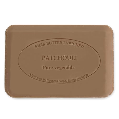 Image of Pre de Provence Artisanal Soap Bar, Enriched with Organic Shea Butter, Natural French Skincare, Quad Milled for Rich Smooth Lather, 8.8 Ounce, Patchouli