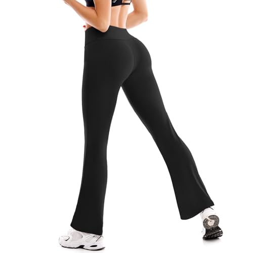 Flare Yoga Pants with Pockets for Women, High Waisted Bootcut Leggings for Workout Casual2