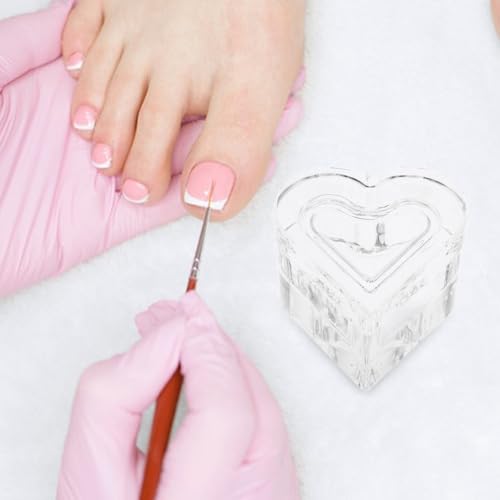 Set cupa cristal para uñas forma corazón dappen miniatura 4
