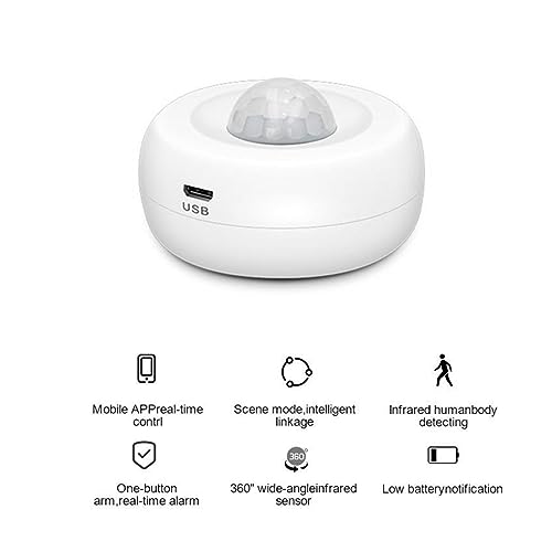 Sensor de movimiento inteligente para evitar intrusiones con alarma de seguridad y aviso móvil 4