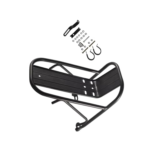 mophrati Bicycle Front Rack Efficient Cargo Storage Option Mountain And Road Bikers Seeking And Versatility Easy To Install And Disassemble Bike Front Fork Rack Can Easily Carry, Aluminum Alloy