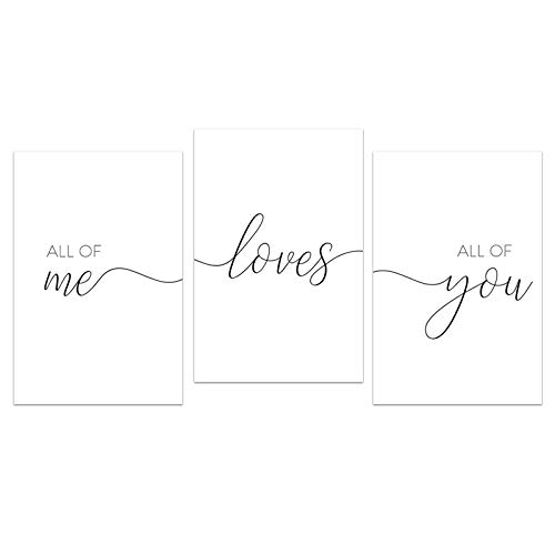 Art mural affiches et impressions d'amour de motivation pour célébrer le bonheur chez soi