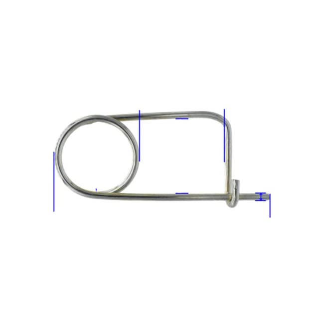 Perno a molla di sicurezza da 3,2 mm 3 mm, morsetto per perno di bloccaggio a molla in acciaio da 65 mn, C030-3x40x30-30 pezzi