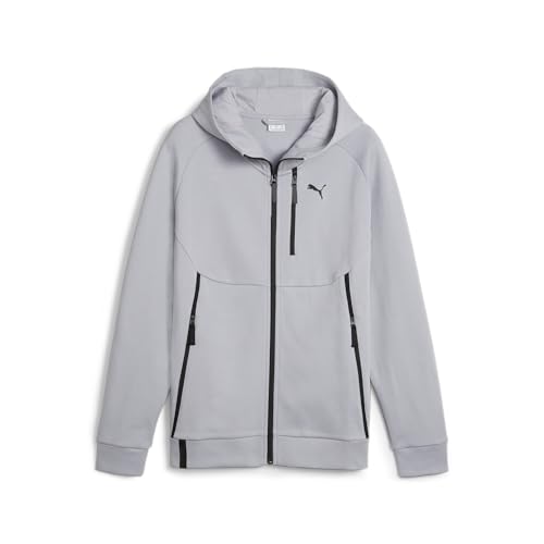 Puma PUMATECH FZ Hoodie Dk sweat sport noir zippé à capuche