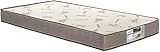 Seniôr Colchão Solteiro Marrom, Espuma D33, 188x78x14 cm, Revestimento Bambu, Confortável para Quarto (78cm D33)