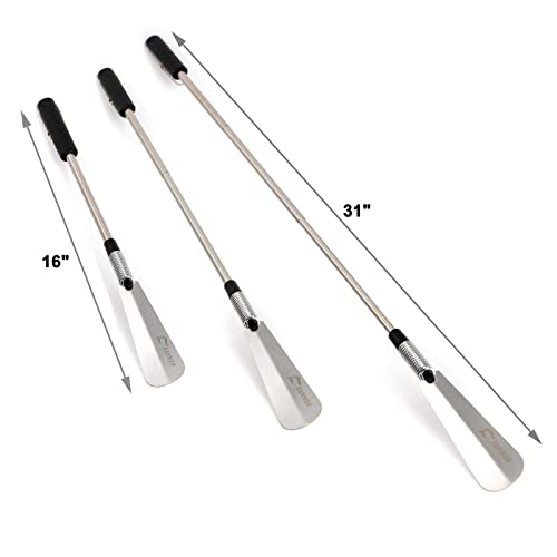 Fanwer XIEBA-SHENSUO-TANHUANGJ Premium Long Handled Shoe Lifter 16 Inch To 31 Inch Adjustable Expander Shoe Horn thumb #4