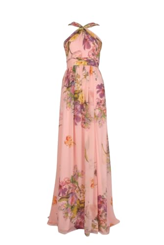 Image of Adrianna Papell Womens Floral Printed Chiffon Gown