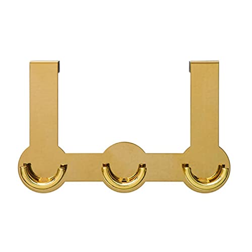 Practical Bathroom Shower Door Hook Hanging Clothes Towels Punch-Free Metal Hook Home Bathroom Hardware Shower Glass Door Hooks For Towels #TOP16