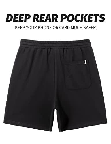 Pioneer Camp Sweat Shorts for Men 5 Inch Inseam Shorts Athletic Gym Workout Casual Cotton Shorts for Running Pajama Lounge2