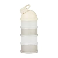 Babymoov Milchpulver Portionierer Baby - Stapelbar, 4 Fächer, ergonomischer Ausguss, Milchpulver Aufbewahrungsbox - Beige
