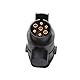 Feuunly 7 auf 13 Polig Anhänger Adapter Stecker, Anhänger Adapter 7 auf 13 Polig 12V, Nach ISO 1724 und ISO 11446, Für Anhänger PKW LKW RV KFZ Wohnwagen