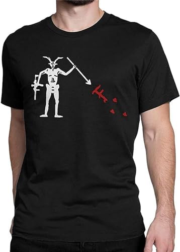 Forward Observations Group Tshirt Men Death Skeleton Satan Retro Graphic Male Harajuku Black M