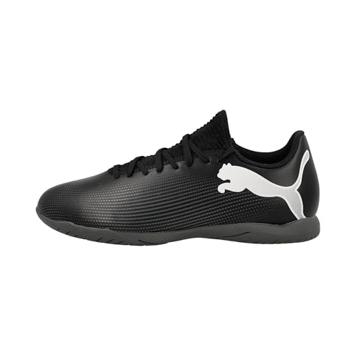 PUMA Mens Future 7 Play Turf Trainer Soccer Cleats, Mens Black Mens White, 11