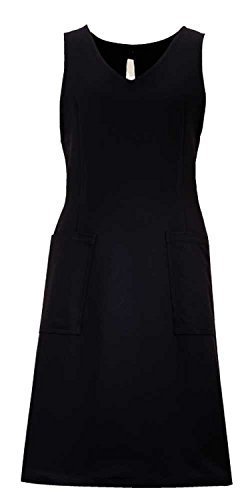 エステ衣料 美容制服 歯科 ユニフォーム シロタ E-3097 エプロン フリー (5 ブラック)