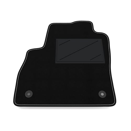 Tapis de Voiture CÔTÉ CONDUCTEUR 1 pièce Compatible avec Opel Astra K 2015-2022 Dist. Clips côté conducteur 35cm | 1 Tapis sur Mesure