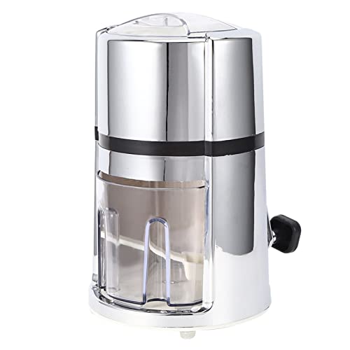 Manual Ice Crusher Commercial Household Portable Shaved Ice Crusher with Stainless Steel Blade