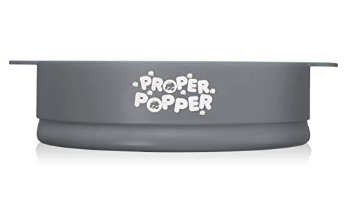 Image of The Original Proper Popper Microwave Popcorn Popper, Silicone Popcorn Maker, Collapsible Bowl BPA Free & Dishwasher Safe - (Gray)