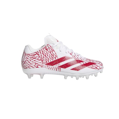 adidas Kids Boys Adizero Electric.2 Football Sneakers Shoes - Red, White - Size 2 M