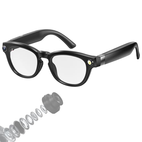 [2025 Upgraded] AI Smart Glasses with 4K Camera – Bluetooth
