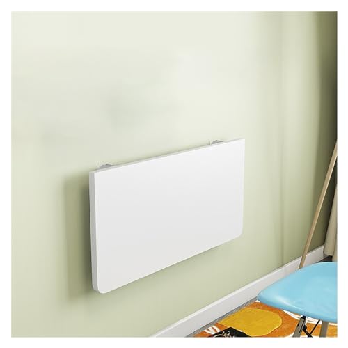 Bureau mural pliable gain de place avec un support renforcé en bois.