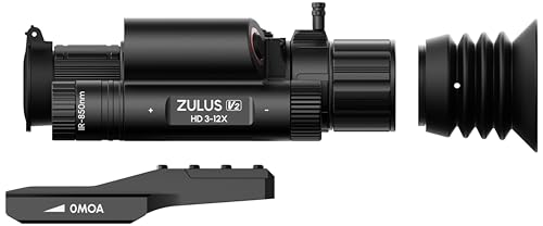 Image of DNT Optics Zulus HD V2 Digital Day /Night Vision Scope with Infrared and Laser Rangefinder & Ballistic Calculator