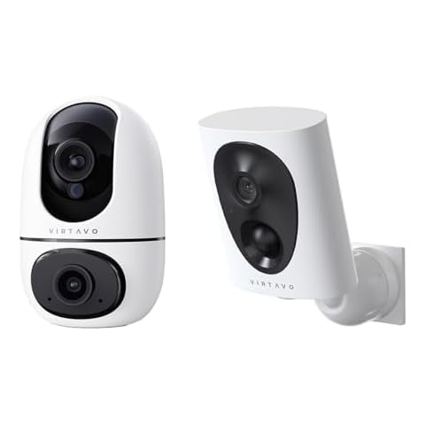 virtavo Indoor Security Camera with Outdoor Camera Cover