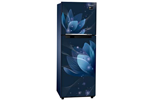 Image of Samsung 253 L 3 Star Frost-Free Double-Door Refrigerator Appliance (RT28R3053U8 /HL, Saffron Blue)
