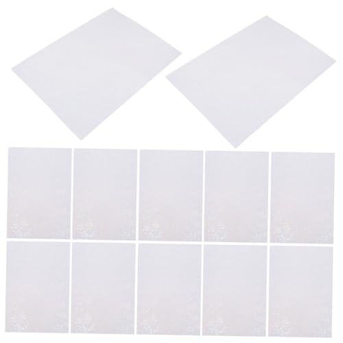 HONMEET Holografische Selbstklebende Folie A4 Pet Material 10 Blatt Buntes Laminat Dekorationsaufkleber Für Bastelarbeiten