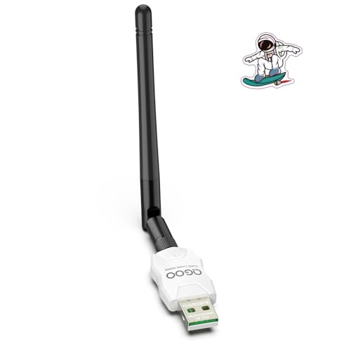 Class 1 Long Range Bluetooth Adapter for PC, QGOO USB Bluetooth Adapter for PC 5.3+EDR, Bluetooth Dongle Bluetooth Receiver Support Windows10/8.1/8/7?white-090?