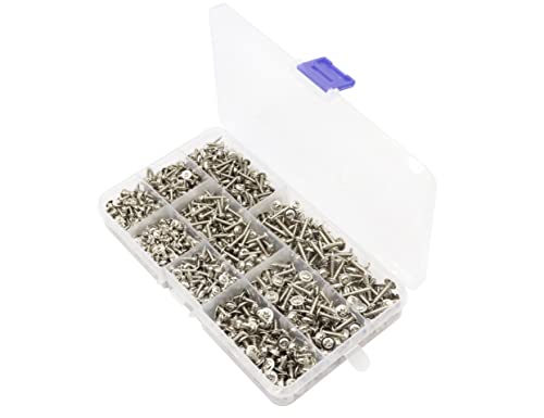 Set de 900 tornillos autorroscantes cabeza redondeada M2.3-M3 miniatura 5