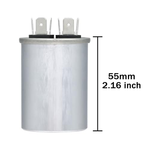 image for VEXUNGA 8uF 8 MFD 370VAC 440VAC 450VAC 50/60Hz CBB65B Round Run Start 