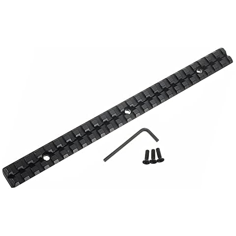 HWZ 10" 257 mm lang Aluminiumlegierung Picatinny Weaver Schienenhalterung 25 Slots Cover