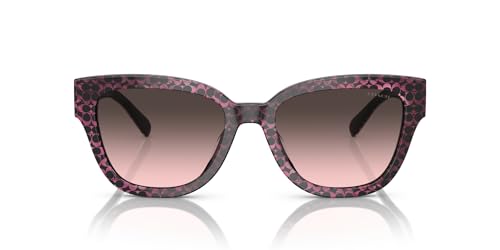 Universal Fit Sunglasses, Ruby Pearl Signature C/Grey Rose Gradient, 54 mm - Coach HC8379U