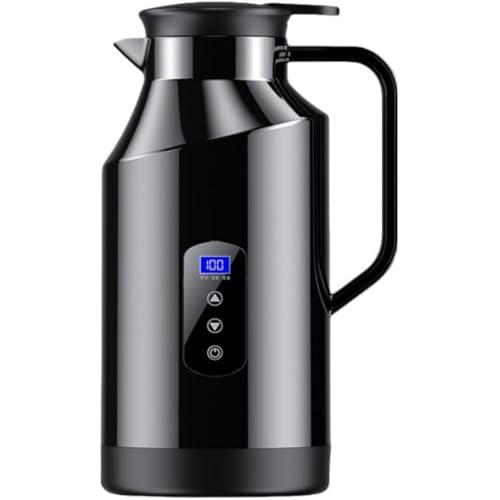 Sariny車用電気ケトル 12V/24V ユニバーサル + 家庭用車加熱ボトル 湯沸かし器、湯沸かし/温め/お茶作り/ミルク作り、車中泊、湯たんぽ、アウトドア、長時間距離、家族ドライブ、車中泊、アウトドアアクティビティ、長距離、家族運転トラック断熱湯カッ