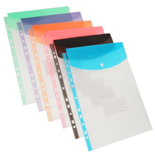 TEHAUX 11���g���\�ȃo�C���_�[�|�P�b�g6�Z�b�g �h���v�����N���A�|�[�` �w�Z��I�t�B�X�g���铧���t�@�C���o�C���_�[�|�P�b�g �A�\�[�g�J���[���� �����_���J���[