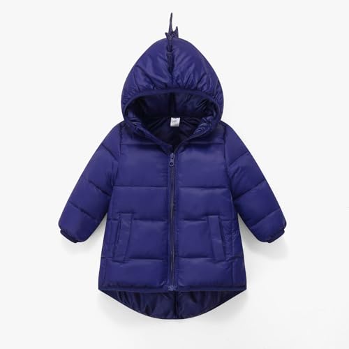 Toddler Winter Puffer Jacket with Hood Girls Warm Cotton Coat for Boys Cute Dinosaur Style Outerwear for Cold Weather2